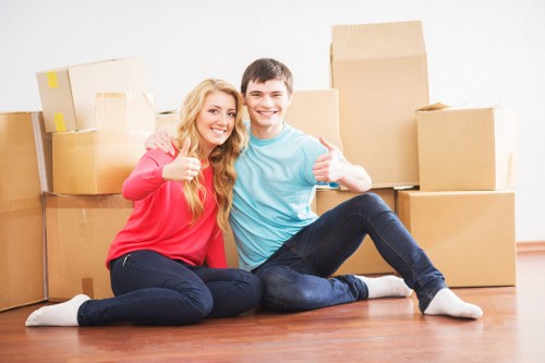 Unpacking assistance in a Kingston property after moving day